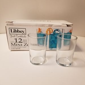 Set of 12 Libby  mini zombie or cocktail glasses